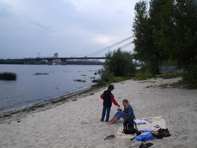 Остров Муромец - вид на Московский мост